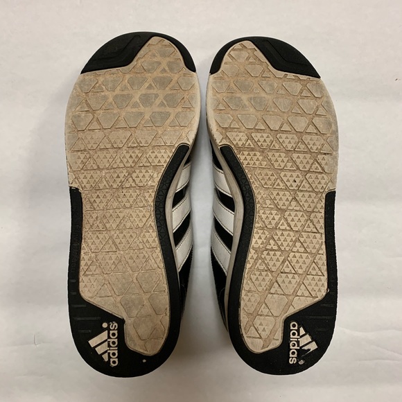 Adidas Grand Court Alpha Leather Shoes Sneakers Men’s 5 Black Green Samba Style - Picture 3 of 4